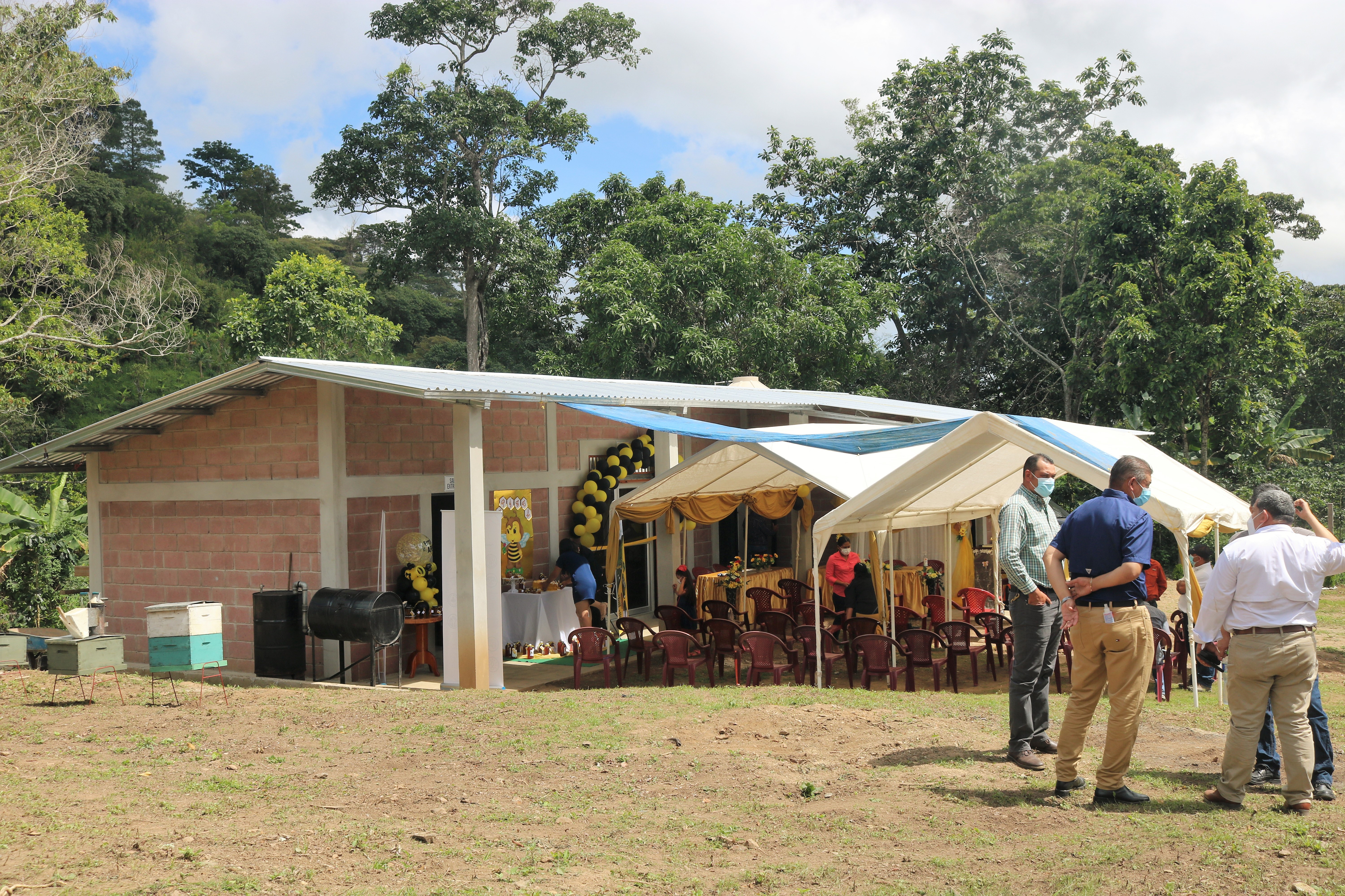 A shot of the honey processing plant in eastern Honduras.